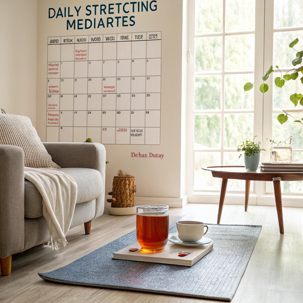 A motivating scene representing a simple daily routine